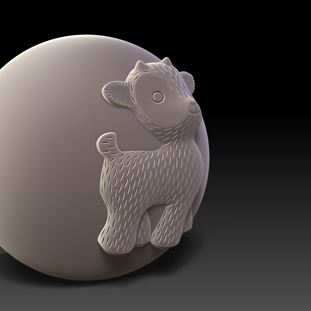 Digital sculpting in ZBrush. Creation 3D models for the toy's industry.